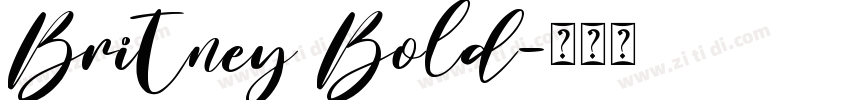 Britney Bold字体转换
